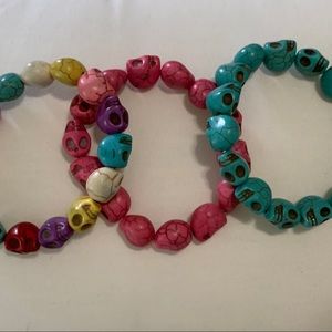 Skull Bracelet Lot